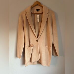 J Crew soft  light blush Peach Pink Knit Cardigan new